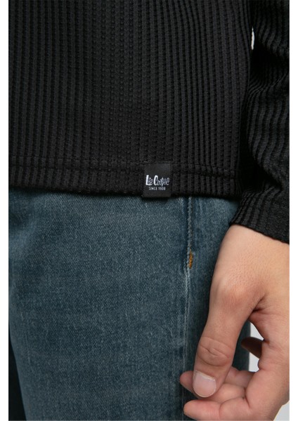 Wayne Erkek O Yaka Sweatshirt Siyah indirimleri