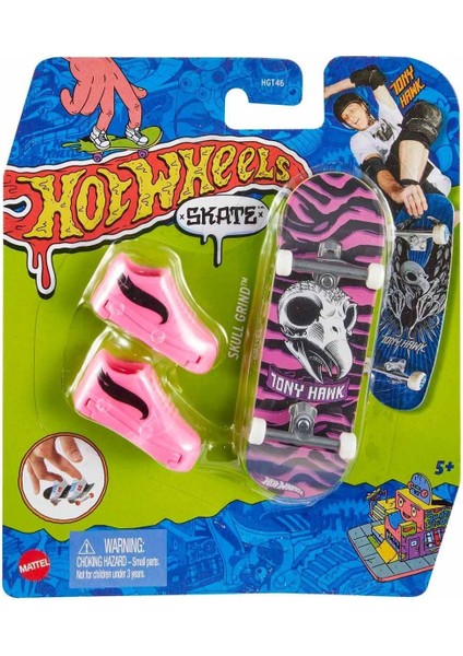 HGT46 Hot Wheels Skate Parmak Kaykay ve Ayakkabı Paketleri