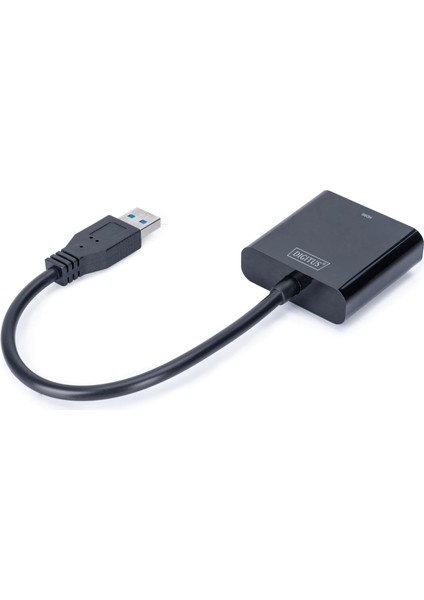 USB 3.0 Görüntü Adaptörü, USB A - HDMI Tip A, Full Hd, 1920 x 1080 Piksel, Plastik, Siyah fırsatları