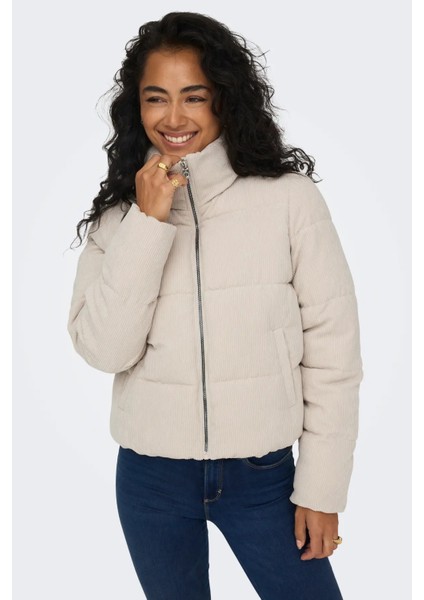 Kadın Onlnewdolly Dik Yaka Şişme Mont 15304768 Taş