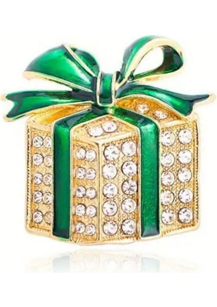 Yılbaşı Hediye Paketi Tasarımlı Yeni Yıl Broşu modelleri