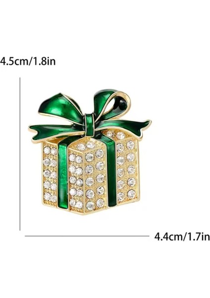 Yılbaşı Hediye Paketi Tasarımlı Yeni Yıl Broşu fırsatları