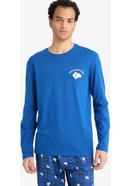 Pijama Takımı Regular Fit Baskılı Uzun Kollu Üst Desenli Uzun Alt G2641AX25WN modelleri