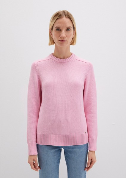 Ipek Karışımlı Bisiklet Yaka Pembe Kazak 1710726-70972 modelleri