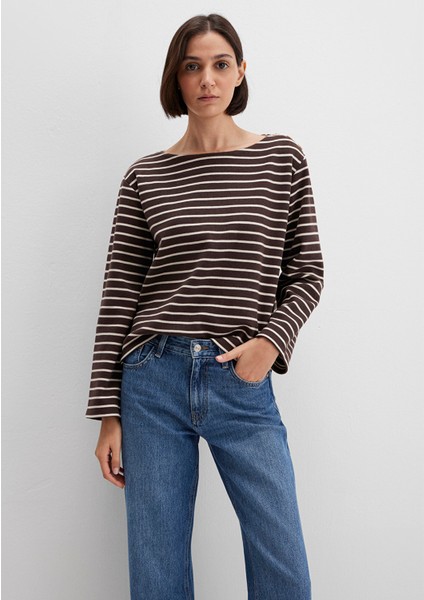 Çizgili Kahverengi Tişört 1613597-91190 fiyatları