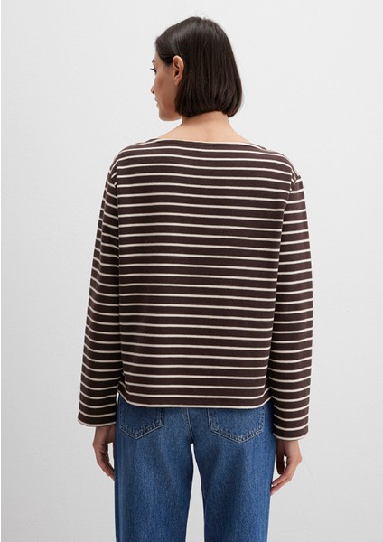 Çizgili Kahverengi Tişört 1613597-91190 indirimleri