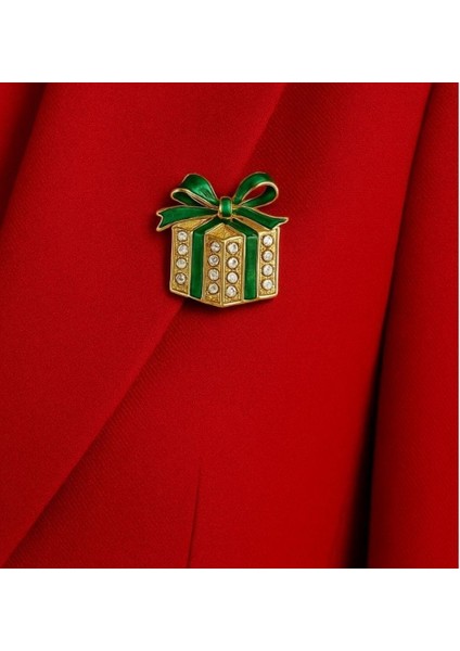 Yılbaşı Hediye Paketi Tasarımlı Yeni Yıl Broşu indirimleri