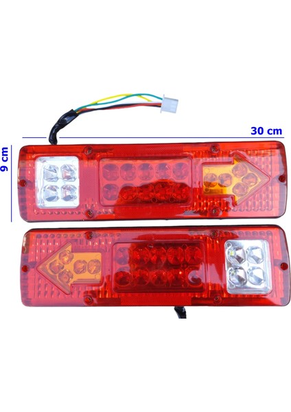 E-Bis 3 Tekerlekli Kasalı Arka Sağ Sol Stop Ledli