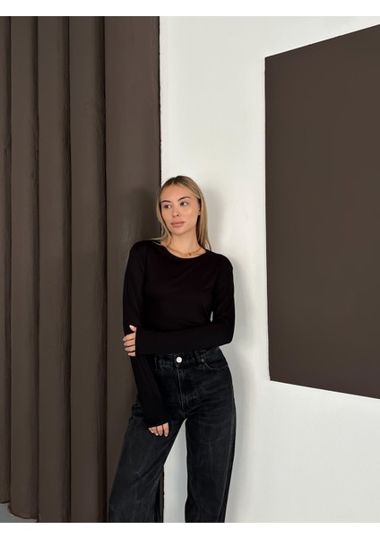 Kadın Uzun Kollu Bisiklet Yaka Penye Body 3'lü Set modelleri