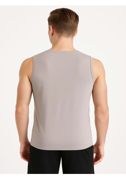 P02817 Erkek Petekli Askılı T-Shirt - Bej - ST02817-BEJ-S fiyatları