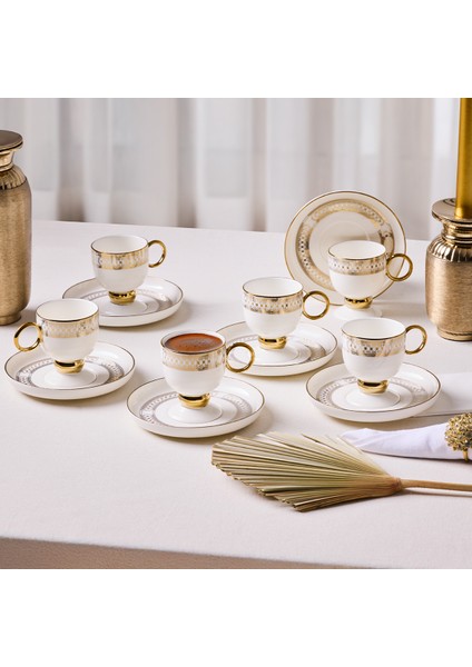 Aurelia 12 Parça 6 Kişilik Kahve Fincan Takımı 90 ml