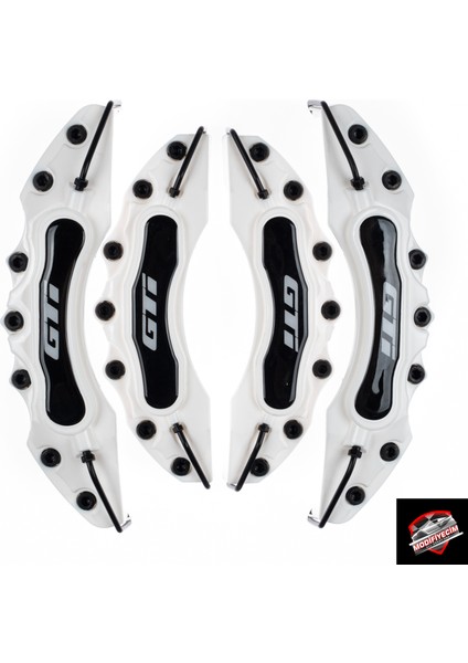 Beyaz Gtı (Beyaz) 4'lü Kaliper Seti Yapıştırma Logolu