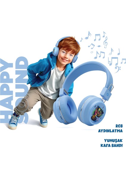 FS99 Bluetooth 5.4 17 Saat Müzik Aux/tf Kart Destekli Kablosuz Kulak Üstü Kulaklık Mavi modelleri