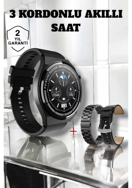 Akıllı Saat Uyku ve Sağlık Takibi Bildirim Görme Arama Cevaplama - MCT8122-6216