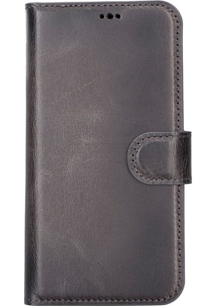 Apple iPhone 13 Pro Uyumlu Deri Cüzdanlı Kılıf Mwwn Tn1 Gri modelleri