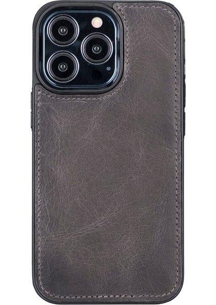 Apple iPhone 13 Pro Uyumlu Deri Cüzdanlı Kılıf Mwwn Tn1 Gri indirimleri