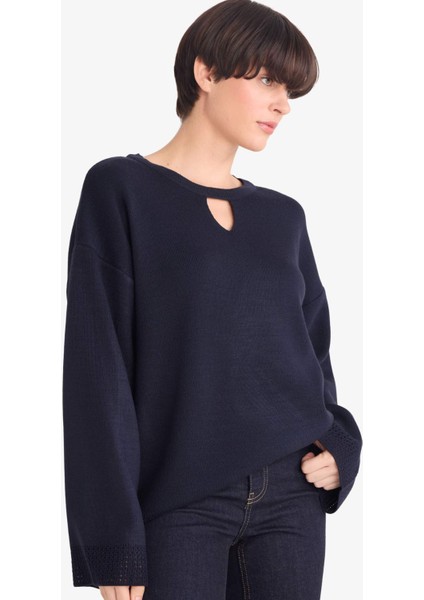 Regular Fit Bisiklet Yaka Triko Kazak F4083AX25WN modelleri