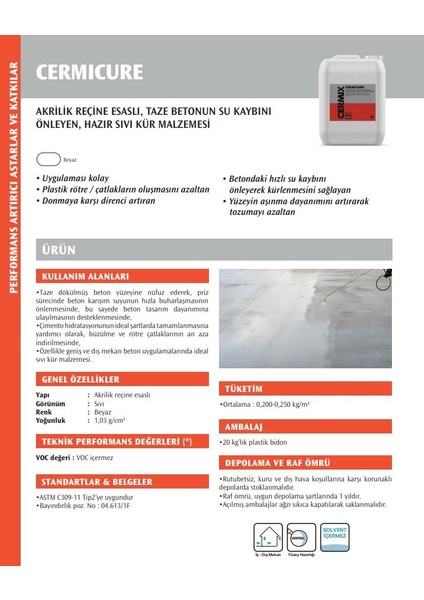 Cermicure 20 kg (Sıvı Kür Malzemesi) fiyatları