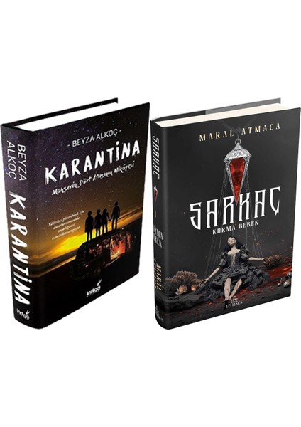 Sarkaç 1 Kurma Bebek Ciltli ve Karantina 1 Ciltli Beyza Alkoç 2li Set