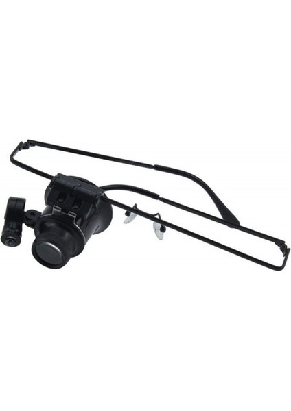 Gözlük Model 20X16MM Optik Lens LED Işık Monoküler Büyüteç