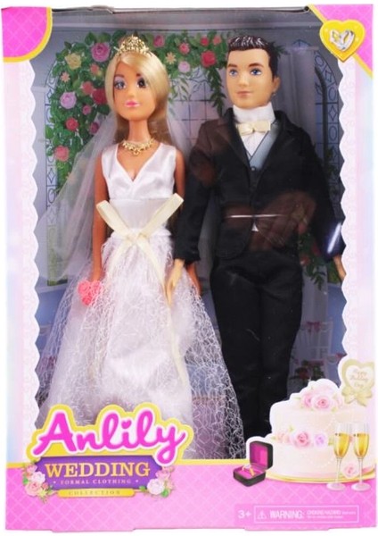 Kutulu Anlily Bebek Gelin Damat fiyatları