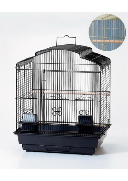 Sultan Cennet Sevda Papağanları Için Gold Kafes 46,5X36X56