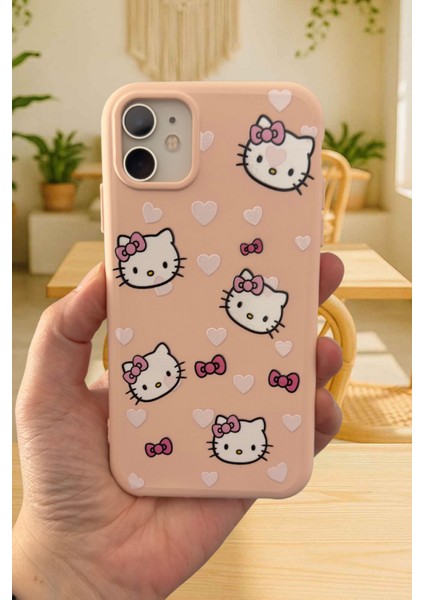 iPhone 11 Uyumlu Hello Kity Desenli Silikon Darbe Emici Klasik Korumalı Rubber Kılıf 277 fiyatları