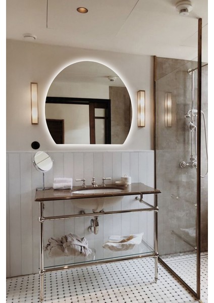 Premium LED Işıklı Şık ve Zarif Ayna Modern Tasarım Duvar Aynası Banyo Aynası