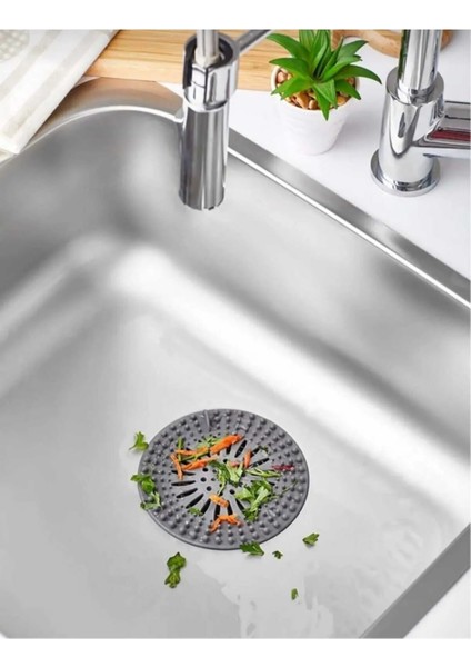 bulurum yuvarlak süzgeçli silikon mutfak lavabo ve küvet süzgeci gider süzgeci