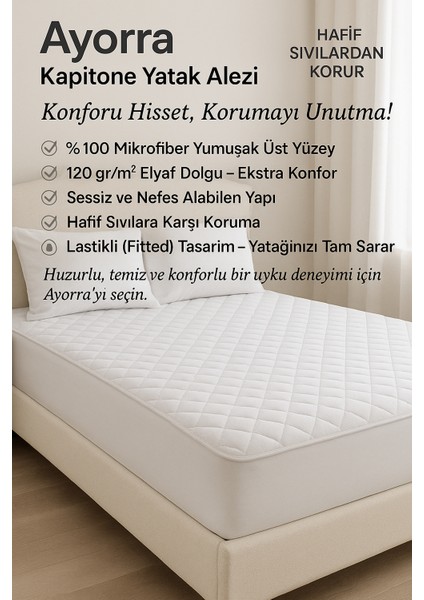 Micro Kapitone Fitted Full Kenar Yatak Koruyucu Alez modelleri