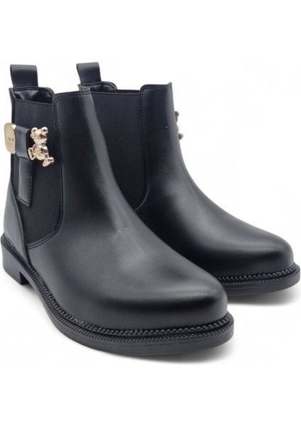 Kadın Teddy Bear Tokalı Lastikli Sıcak Astarlı Bot