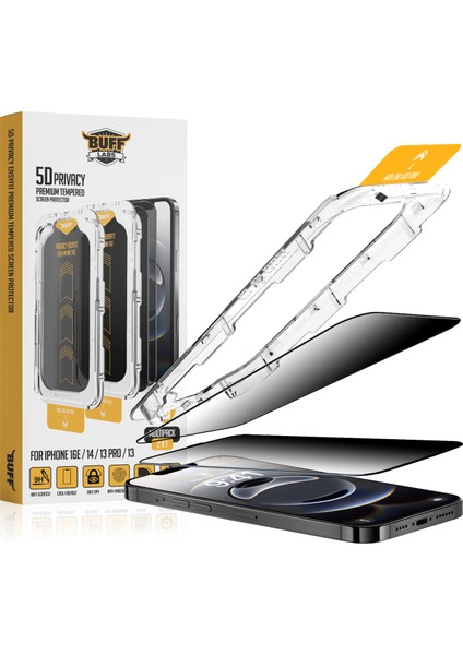 Buff iPhone 16E Avantaj Paket - Magsafe Kılıf + Ekran Koruyucu + Lens Koruyucu Privacy modelleri