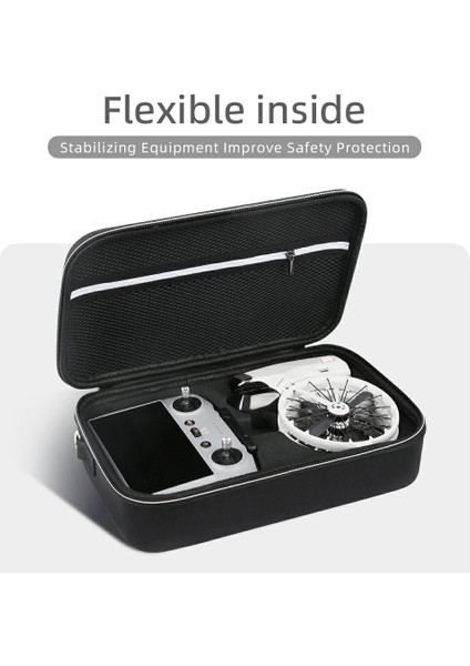 Djı Flip Taşıma Çantası + Rc-2 Uzaktan Kumanda Saklama Çantası Rc Drone Eva Koruyucu Çanta - Siyah (Yurt Dışından) fırsatları