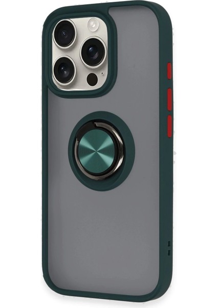 iPhone 16 Pro Max Kılıf Montreal Yüzüklü Silikon Kapak - Yeşil - MRS6597-6050 fiyatları