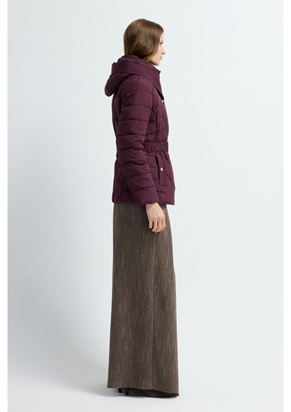 Kemerli Kısa Şişme Mont Murdum 15245278000 indirimleri