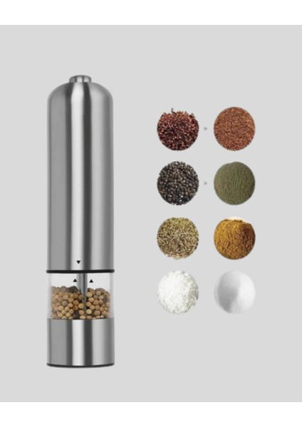 bulurum modern baharat öğütücü seti – pilli, paslanmaz çelik, led aydınlatmalı fiyatları