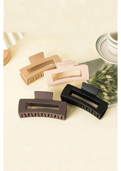 Kadın 8'li Kahve Tonları Mandal Toka Seti modelleri