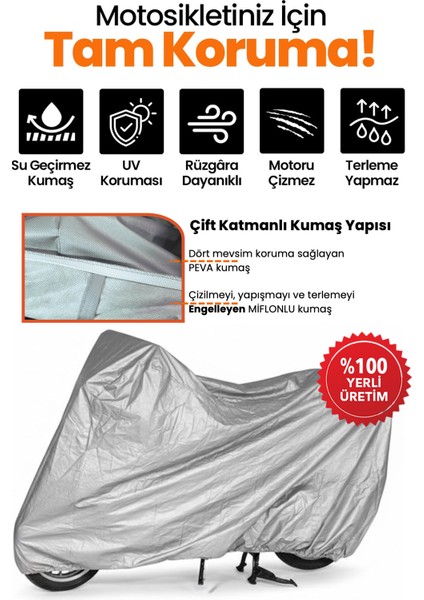 Gri Suzuki Address Uyumlu Motosiklet Brandası, Koruyucu Örtü, Motor Branda fiyatları