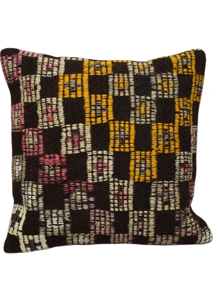 Yeni El Dokuma Dekoratif Kilim Kırlent Yastık Kılıfı 6533