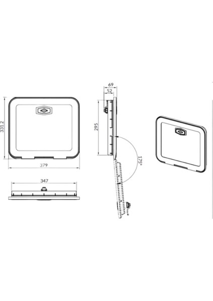 CT2000 Karavan Kasetli Tuvalet 90° Dönebilir modelleri