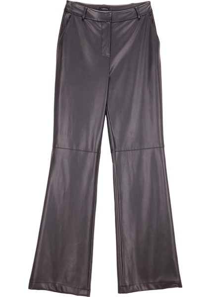 Normal Bel Normal Siyah Kadın Pantolon F5WL-PNT0366 fiyatları