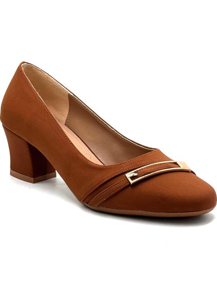 (Park Moda) Kısa Topuklu Kadın Ayakkabı Taba fırsatları