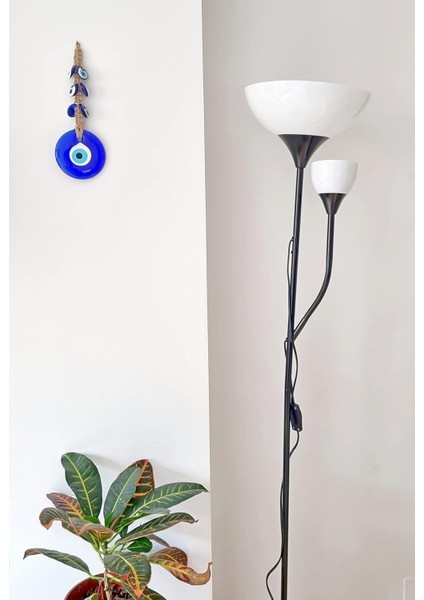 Lüks Makrome Hasır Işlemeli Büyük Nazar Boncuğu Duvar ve Kapı Süsü Dekoratif Ev Ofis Hediyesi Mdl: 1 fırsatları