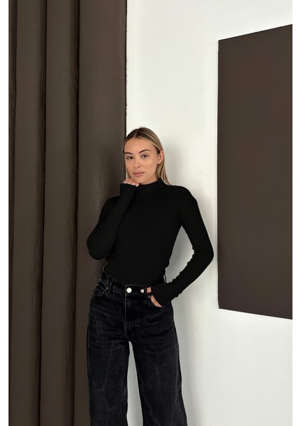 Unisex Pamuklu Balıkçı Yaka Boğazlı Kazak 2'li Set fiyatları