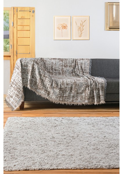 Pamuklu Lüks Kaymaz Koltuk Örtüsü | Koltuk Şalı | Çok Amaçlı Örtü