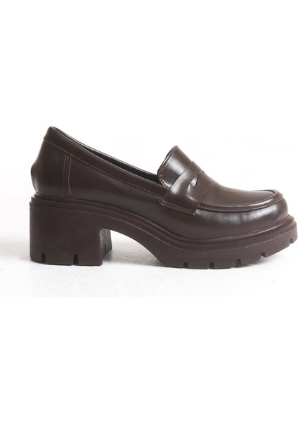 Ralos Kadın Loafer Kahverengi Kırışık Rugan modelleri