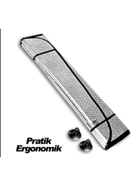 Güneşlik Araç Içi Ön Cam Vantuzlu Folyolu Katlanır Güneşten Koruyucu Perde 130 x 60 cm fiyatları