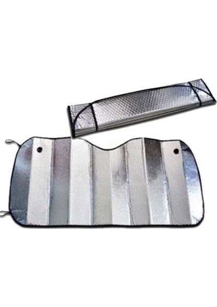 Güneşlik Araç Içi Ön Cam Vantuzlu Folyolu Katlanır Güneşten Koruyucu Perde 130 x 60 cm indirimleri