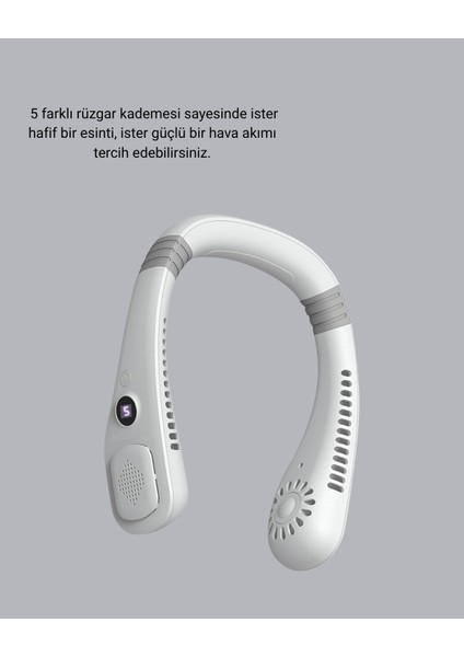 Taşınabilir Boyun Fanı Sessiz Çalışma ve USB Şarj Özellikli fiyatları