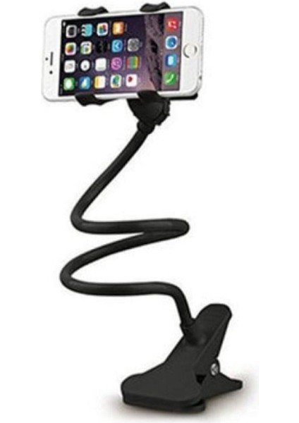 Esnek Masa Üstü Akrobat Telefon Tutucu Ofis Masa Yatak Araç Içi Akrobat-Siyah Gri Poliüretan modelleri